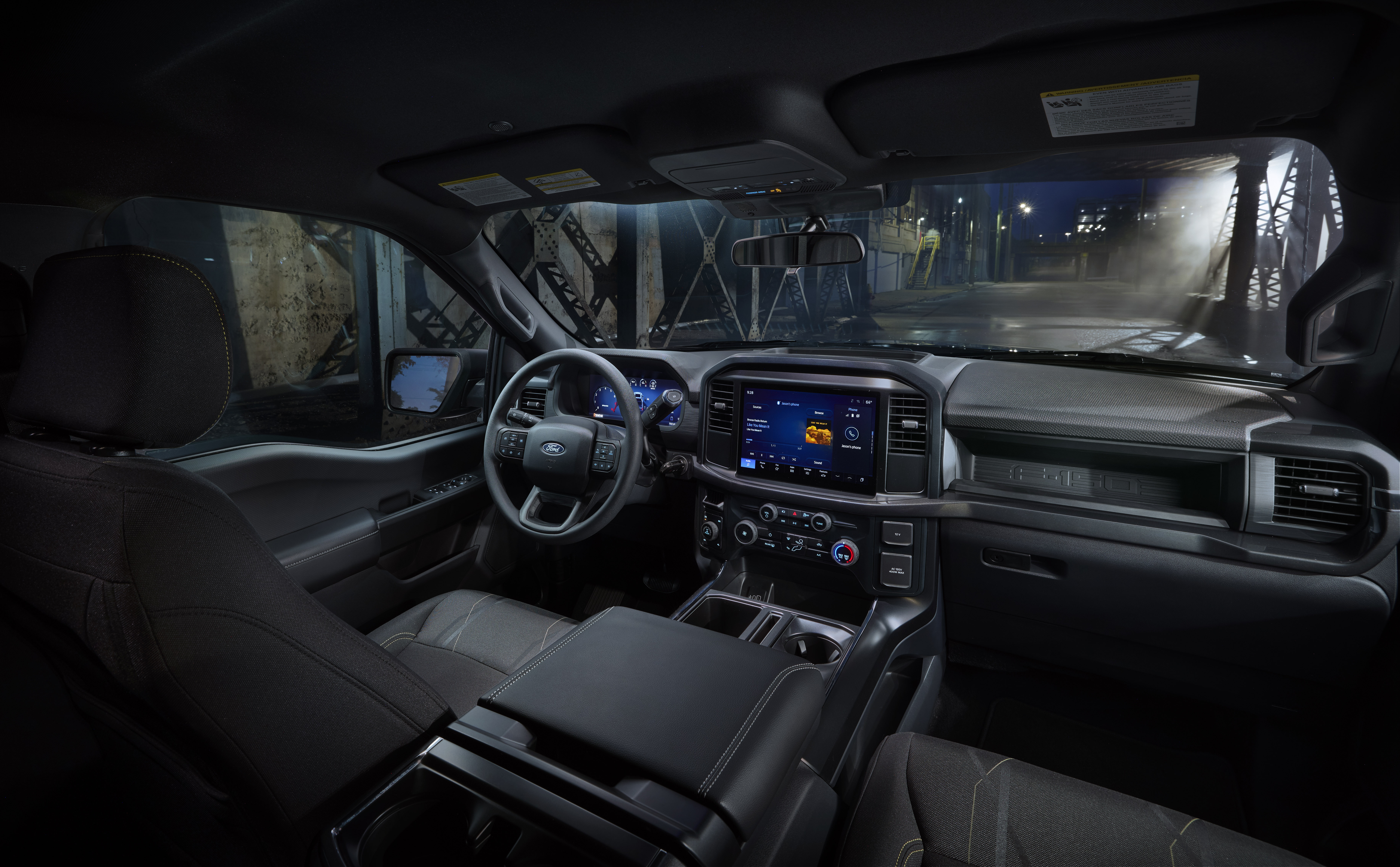 The F-150 Lobo's interior.